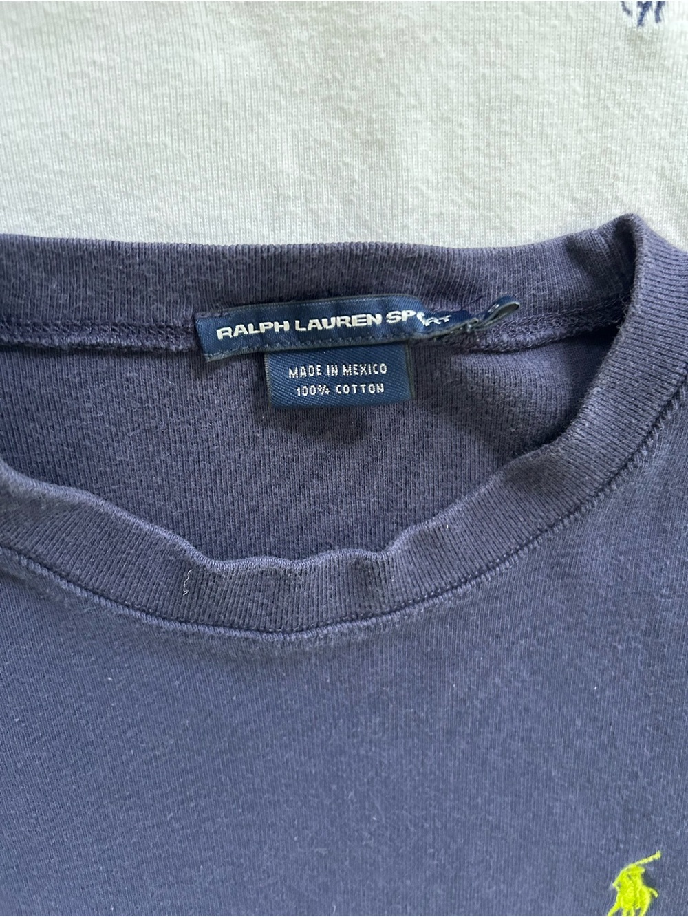 Ralph Lauren Navy & White Short Sleeve Polo Tee Set - Picture 2 of 2